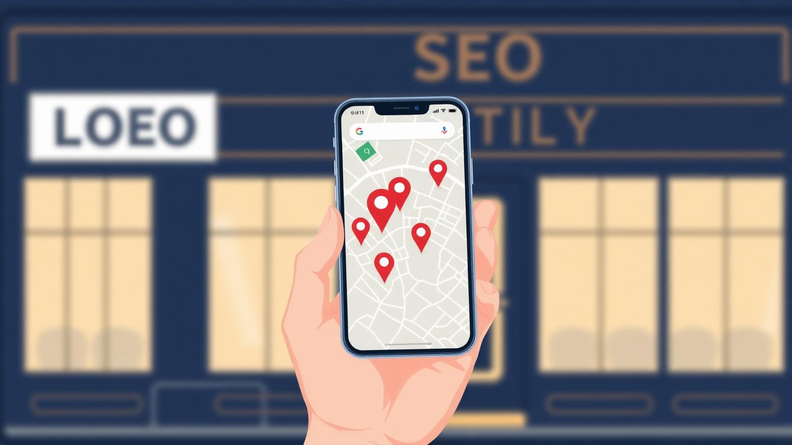 Customer searching for a local business on Google Maps